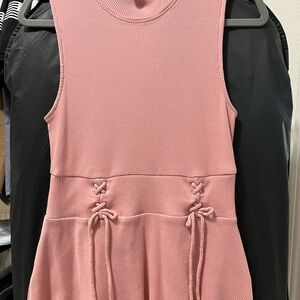 Express Ribbed Pink Top